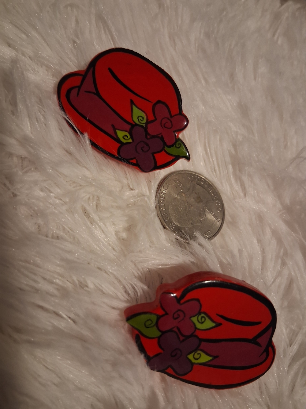 Red Hat Club Earrings